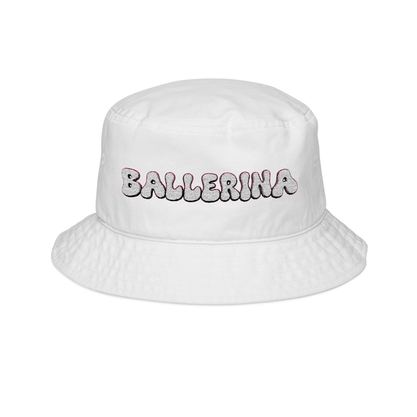 Ballerina Bucket Hat, Stylish Summer Hat, Dance Lover Gift, Embroidered Fashion Accessory, Beach Hat, Cute Dancewear